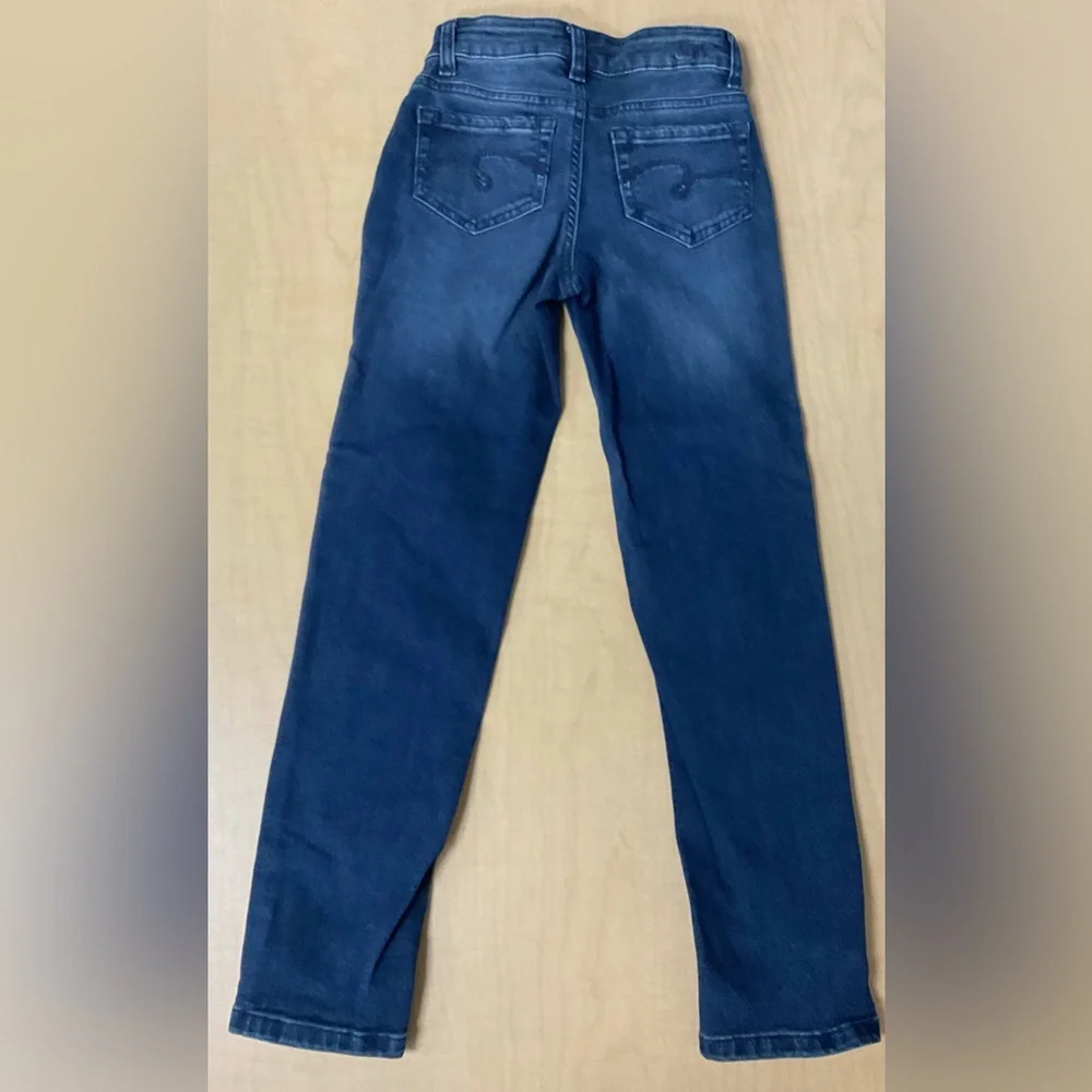 New Justice Girlfriend Denim Jeans Dark Fade size 8 slim never worn